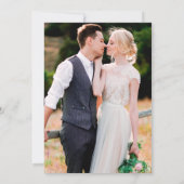 Modernes, stilvolles Arch Dusty Rose Foto Wedding Einladung (Rückseite)