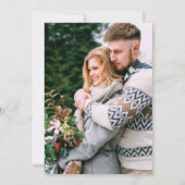 Modernes, stilvolles Arch Eukalyptus Green Foto We Einladung (Rückseite)