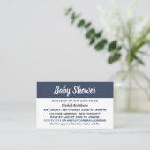 Modernes & stilvolles Baby Shower Ticket Einladung (Stehend Vorderseite)