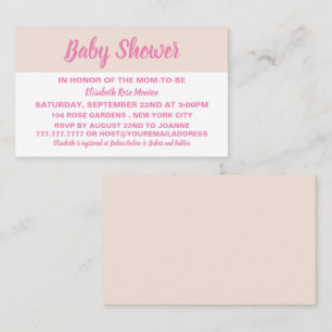 Modernes & stilvolles Baby Shower Ticket Einladung