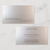 Modernes, stilvolles Beruflich Ausgezeichnetes Lux Visitenkarte (Vorne/Hinten)