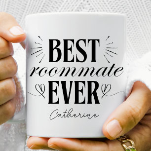 Modernes, stilvolles Best Roommate Personalisiert Zweifarbige Tasse