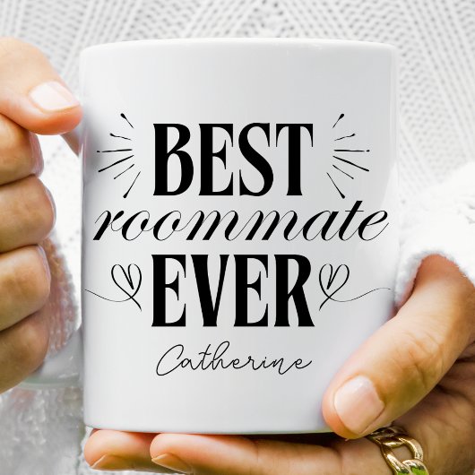 Modernes, stilvolles Best Roommate Personalisiert Zweifarbige Tasse