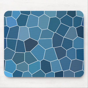Modernes, stilvolles blaues Muster Mousepad