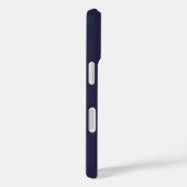 Modernes, stilvolles Blue Bold Monogram Masculine Case-Mate iPhone Hülle (Rückseite / Rechts)
