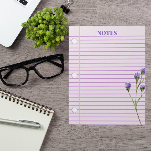 Modernes stilvolles Boho Floral Notizblock
