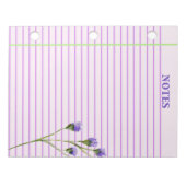 Modernes stilvolles Boho Floral Notizblock (Vorderseite)
