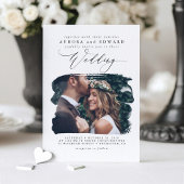 Modernes stilvolles Boho Wedding Foto Einladung