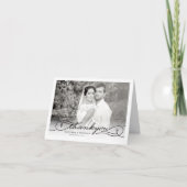 Modernes, stilvolles Chic Script-Foto Hochzeit Vie (Vorderseite)