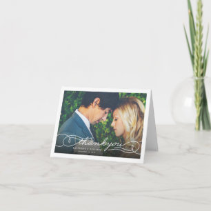 Modernes, stilvolles Chic Script-Foto Hochzeit Vie