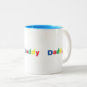Modernes, stilvolles Daddy Zweifarbige Tasse (VorderseiteRechts)