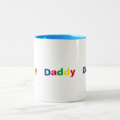 Modernes, stilvolles Daddy Zweifarbige Tasse (Mittel)
