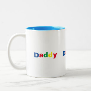 Modernes, stilvolles Daddy Zweifarbige Tasse