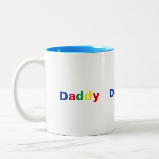 Modernes, stilvolles Daddy Zweifarbige Tasse (Links)