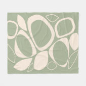 Modernes, stilvolles Design mit Abstraktem Muster  Fleecedecke (Vorderseite (Horizontal))