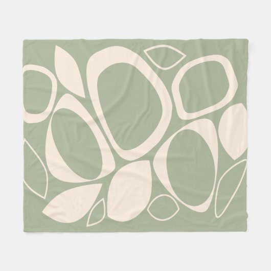 Modernes, stilvolles Design mit Abstraktem Muster  Fleecedecke (Vorderseite (Horizontal))