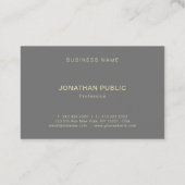 Modernes stilvolles einfacher Entwurf berufliches Visitenkarte (Rückseite)