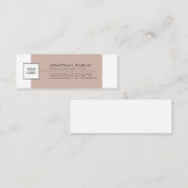 Modernes stilvolles einfaches schlichtes mit Logo Mini Visitenkarte (Vorne/Hinten)