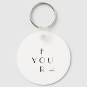 Modernes stilvolles Elegant Minimaler Schlüsselanh Schlüsselanhänger (Vorderseite)