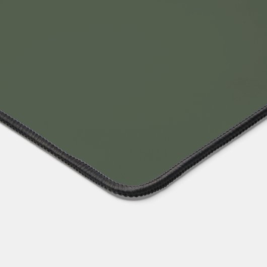 Modernes, stilvolles Forest Green Monogram Schreibtischunterlage (Ecke)