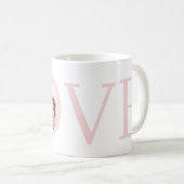 Modernes stilvolles Foto | LIEBE Script Valentinst Kaffeetasse (VorderseiteRechts)