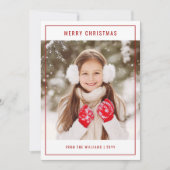 Modernes stilvolles Foto Weihnachten (Vorderseite)