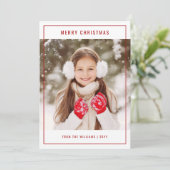 Modernes stilvolles Foto Weihnachten (Stehend Vorderseite)