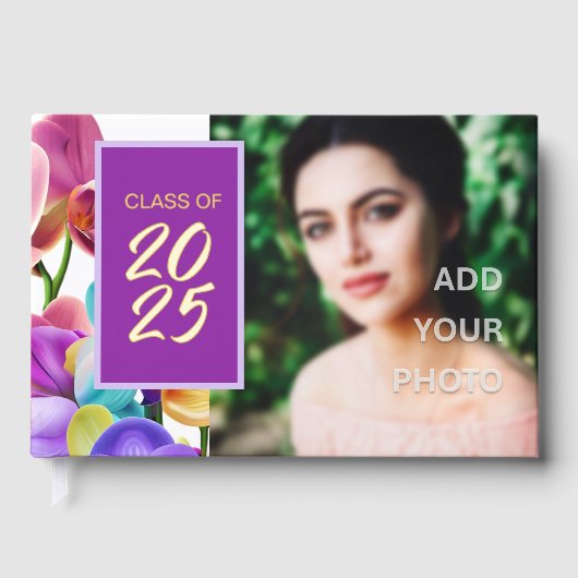 Modernes, stilvolles Gästebuch für Foil Graduation (Vorderseite)