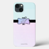 Modernes, stilvolles Girly Stripe Case-Mate iPhone Hülle (Rückseite)