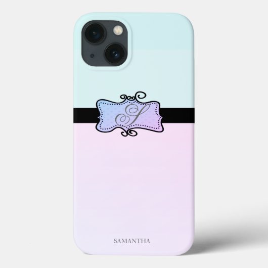 Modernes, stilvolles Girly Stripe Case-Mate iPhone Hülle (Rückseite)