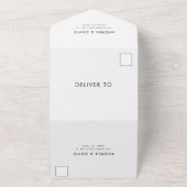 Modernes, stilvolles Gold Wax Siegel QR Code UAWG  All In One Einladung (Außenbereich)