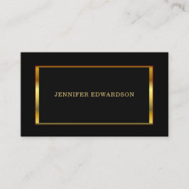 Modernes, stilvolles Goldrahmen beruflich Visitenkarte
