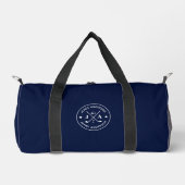 Modernes, stilvolles Golfer Monogram & Name Person Duffle Bag (Vorderseite)