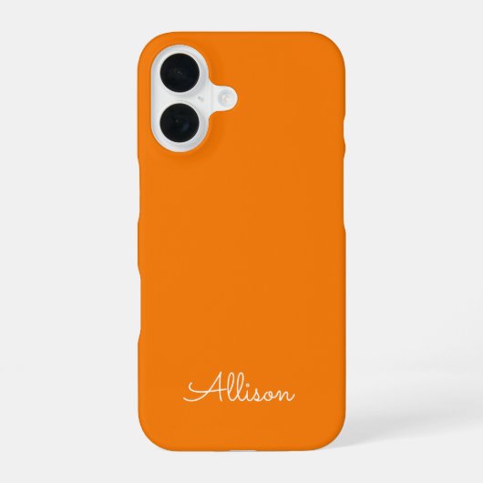 Modernes, stilvolles handgeschriebenes Script Mono iPhone 16 Hülle (Rückseite)