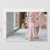 modernes stilvolles handgeschriebenes Weihnachtsfe Feiertagskarte (Rückseite)