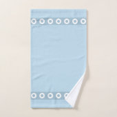 Modernes, stilvolles hellblaues Badetuch Set (Handtuch)