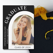 Modernes, stilvolles High School Abschluss Foto Ankündigung