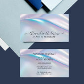 Modernes, stilvolles holografisches Elegantes Irid Visitenkarte