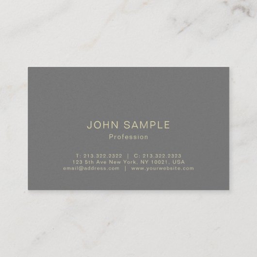 Modernes stilvolles künstlerisches Design Pearl Fi Visitenkarte (Rückseite)