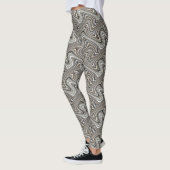 Modernes, stilvolles, kurviges Muster Leggings (Links)