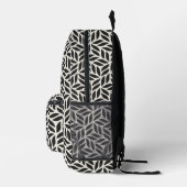 Modernes, stilvolles Leaf-Muster Bedruckter Rucksack (Rechts)