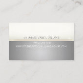 Modernes, stilvolles Luxus Beruflich Visitenkarte (Rückseite)