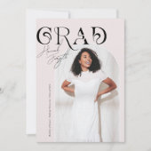 Modernes, stilvolles Magazin | ABSCHLUSS FOTO PART Einladung (Vorderseite)