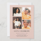 Modernes, stilvolles Magazin | ABSCHLUSS FOTO PART Einladung (Rückseite)