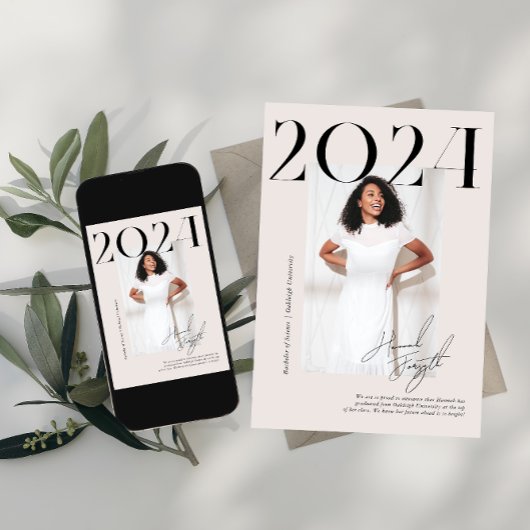 Modernes, stilvolles Magazin | ABSCHLUSS FOTO PART Einladung