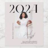 Modernes, stilvolles Magazin | ABSCHLUSS FOTO Weinetikett (Einzelnes Label)