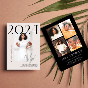 Modernes stilvolles Magazin   Abschlussfoto-Party Einladung