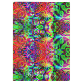 Modernes, stilvolles Mongram Muster WinterParty Klemmbrett (Rückseite)