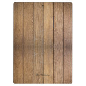 Modernes, stilvolles Monogramm Muster Vintages Hol Klemmbrett (Rückseite)