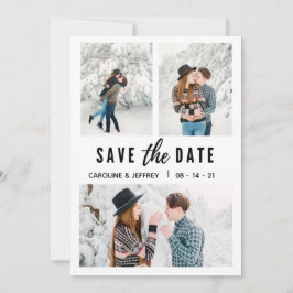 modernes, stilvolles Multi-Foto Save the Date